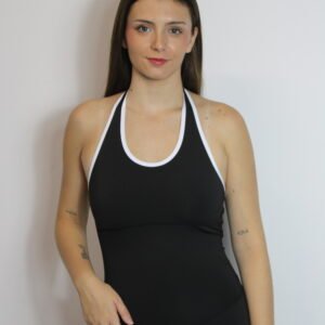 Mono Corto Negro y Blanco Casual